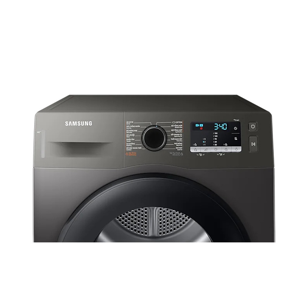 DV90TA240AX/SV - Máy Sấy Bơm Nhiệt SAMSUNG 9Kg DV90TA240AX/SV - tự động điều chỉnh nhiệt độ thời gian