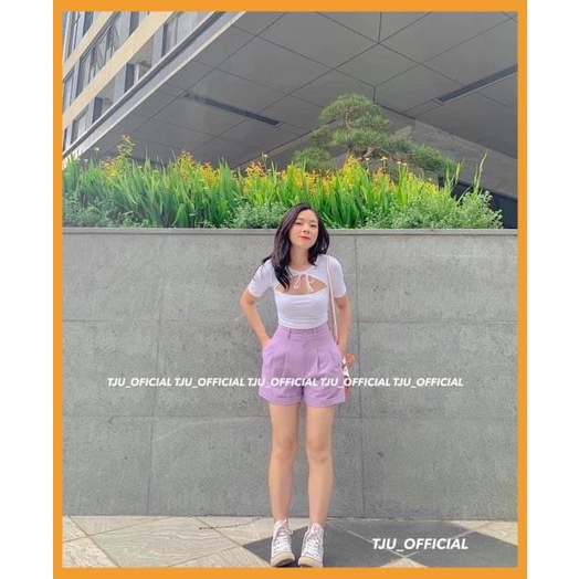 [MÃ VAY18 GIẢM 30K ĐƠN 500K] Quần Short Nữ, quần sooc nữ Gập Gấu Vải tuyết mưa 1 mềm mịn mặc mát đứng dáng form xinh | BigBuy360 - bigbuy360.vn