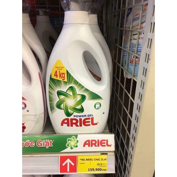 Nước giặt Ariel Power gel siêu đậm đặc 2 lít