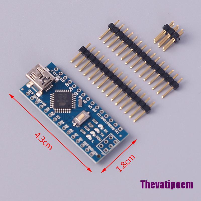 Bảng Mạch Điều Khiển Mini Usb Nano V3.0 Atmega328P Ch340G 5v 16m Cho Arduino