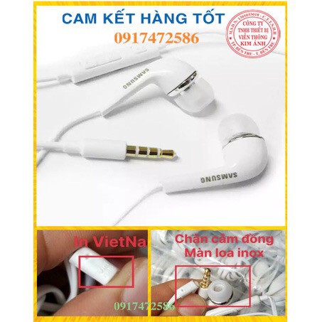 Tai nghe điện thoại j5 zắc 3,5 ly đệm cao su -loại 1