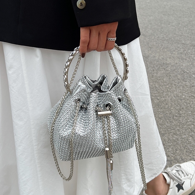 Túi Đeo Chéo Đính Đá Lấp Lánh Thiết Kế Mới Thời Trang Mùa Hè Cho Nữ 2022