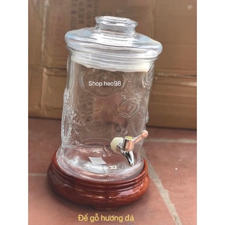 Bình thuỷ tinh trụ rồng 6 lít, 8 lít, 10 lít, 12 lit ,15 lít có vòi và không vòi