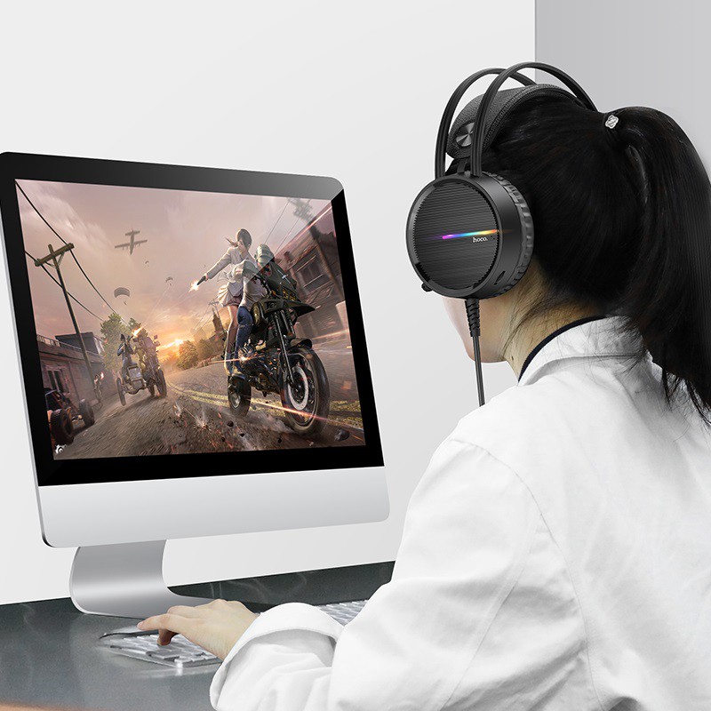 [Mã ELFLASH5 giảm 20K đơn 50K] Tai nghe headphone dành riêng cho gaming Hoco w100 -Bảo hành 12 tháng