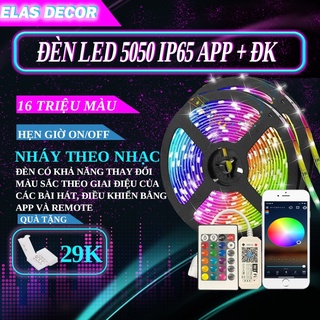 Đèn Led Dây Trang Trí, Đèn Led Dây Tiktok Nháy Theo Nhạc Kết Nối Wifi Điều Khiển Qua App Và Remote( tặng 1 đầu nối)