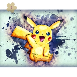 Bộ Tranh Đính Đá 5d Tự Làm Hình Pokemon