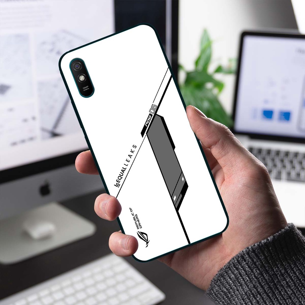 Ốp lưng điện thoại Xiaomi Redmi 9A - Republic of Gamers, chất liệu kính cường lực