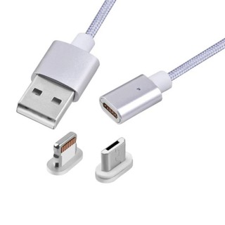 CÁP SẠC TỪ HÍT NAM CHÂM 2IN1 IPHONE VA SS ĐẦU 8600