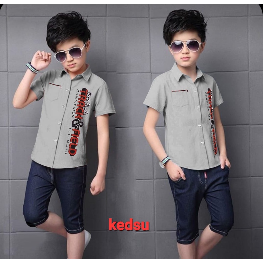 Hem kids T & F / Boys Áo Sơ Mi Phân Phối Mẫu Cicadas uk3-12th / Bé Trai
