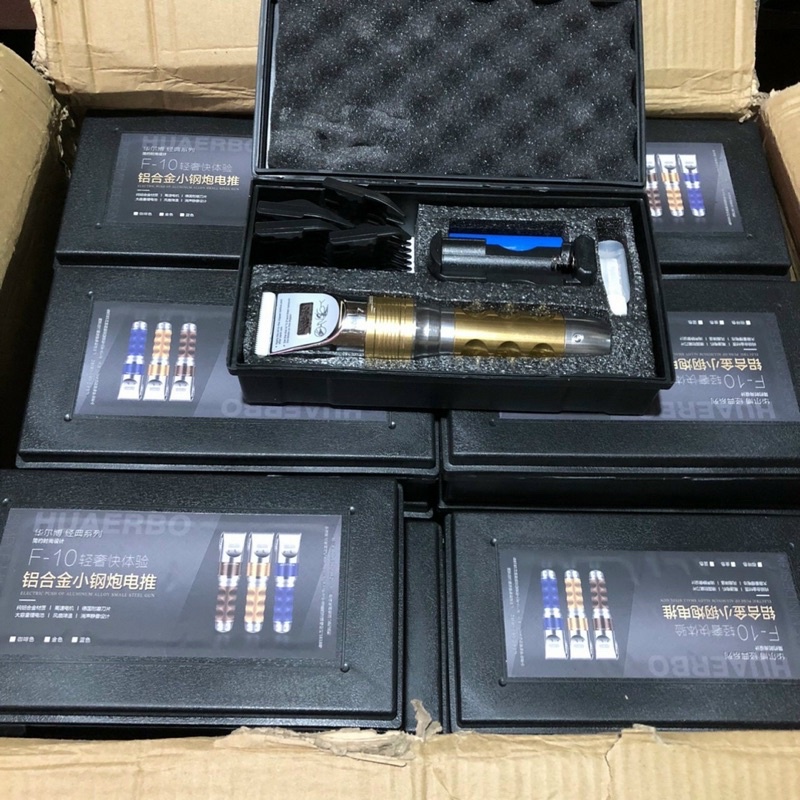 Tông đơ cắt tóc F10 cao cấp chuyên nghiệp Lưỡi sứ siêu êm sắc bền đẹp