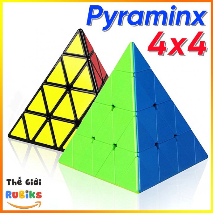 Rubik Master Pyraminx 4x4 Promotion - Rubic Biến Thể Tam Giác 4 Tầng