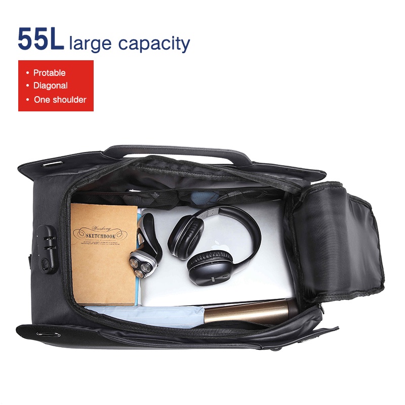 Túi xách du lịch OZUKO sức chứa lớn chống thấm nước chống trộm