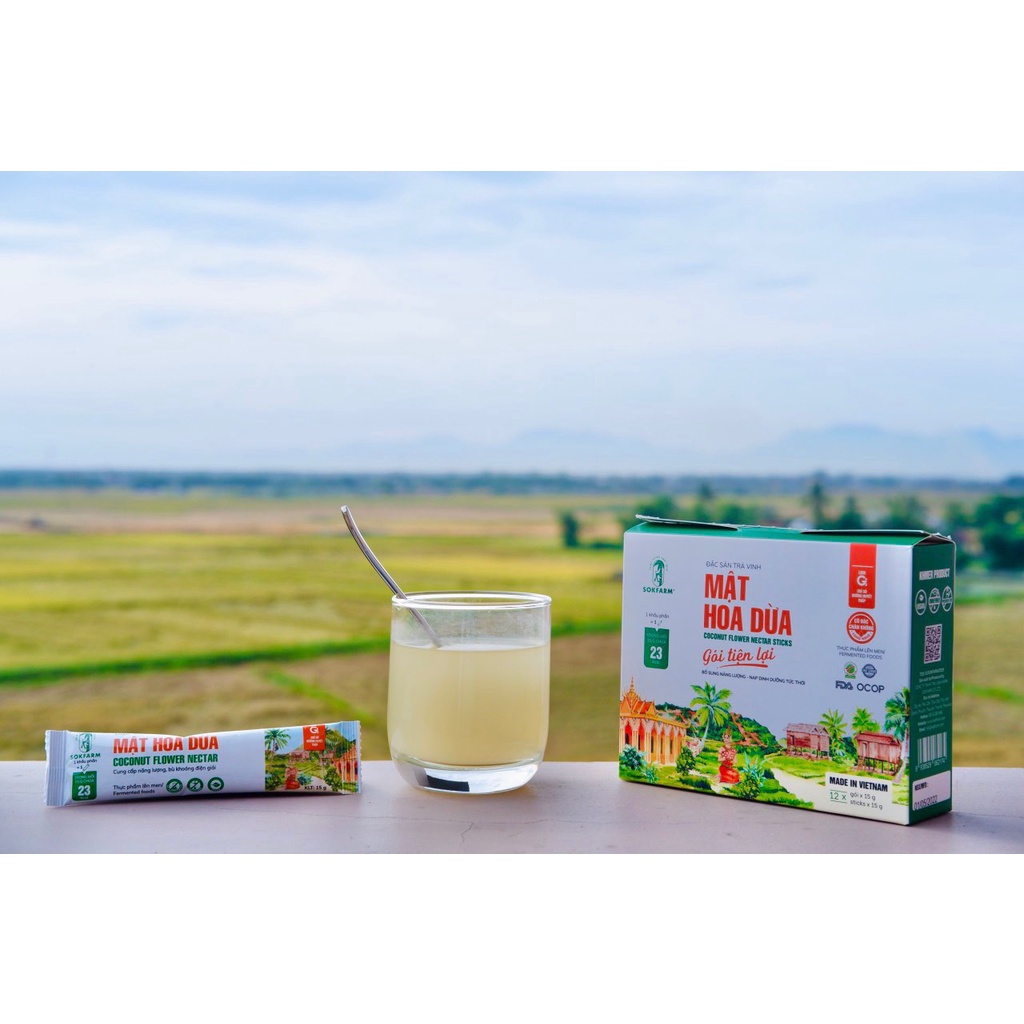 Mật hoa dừa dạng gói tiện lợi 15g