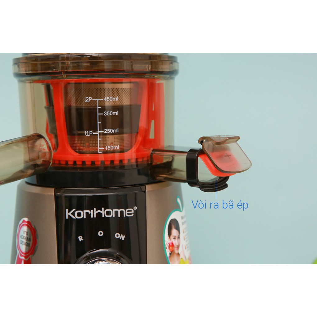 Máy ép chậm Korihome  JEK-644 dung tích lớn, ép nhiều