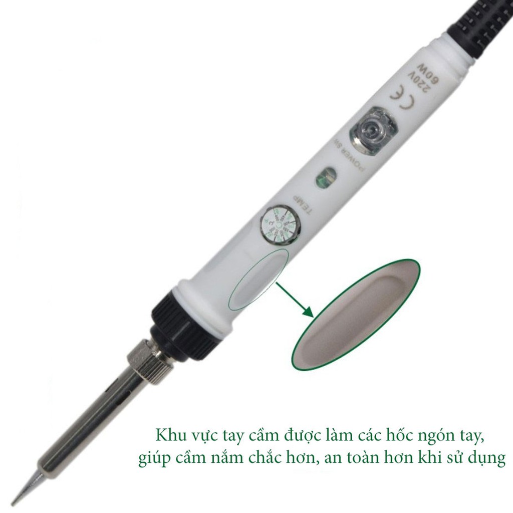 Mỏ hàn điều chỉnh nhiệt độ NO.901 KS801A 60W