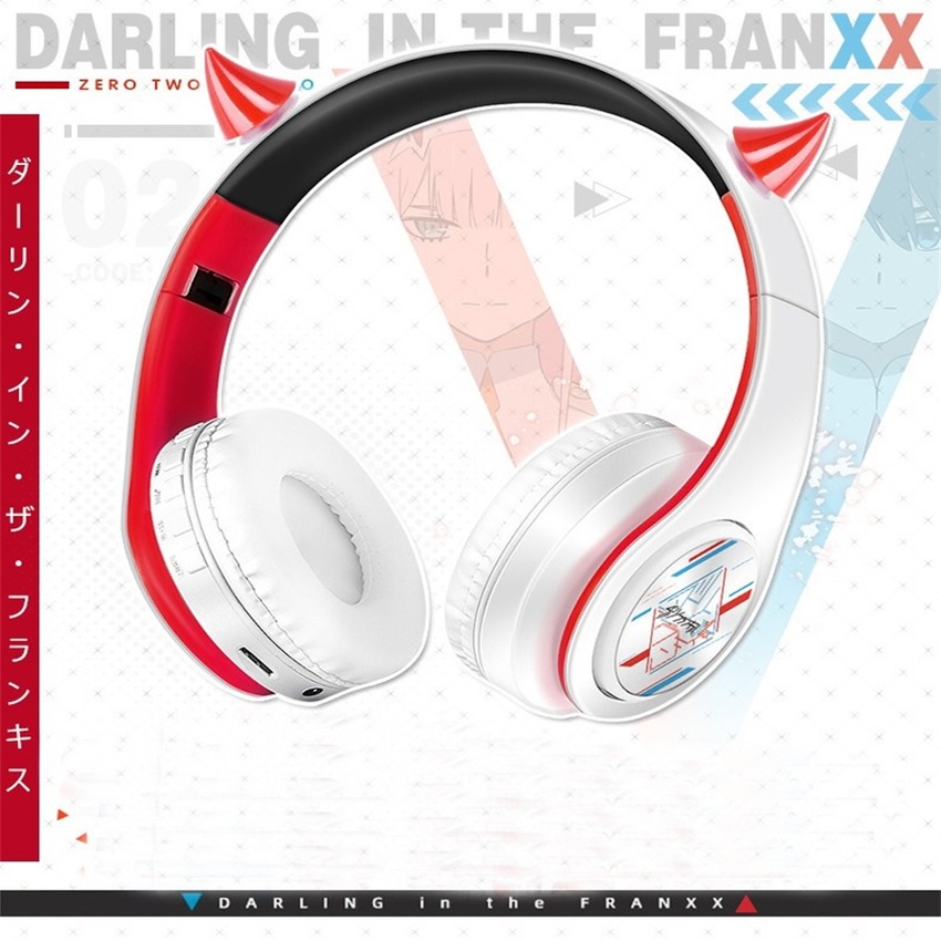 Tai Nghe Bluetooth Không Dây 2 Trong 1 Kiểu Dáng Anime Darling In the FranXX