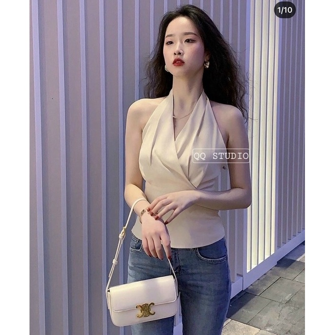 ÁO CỔ YẾM CHIẾT EO