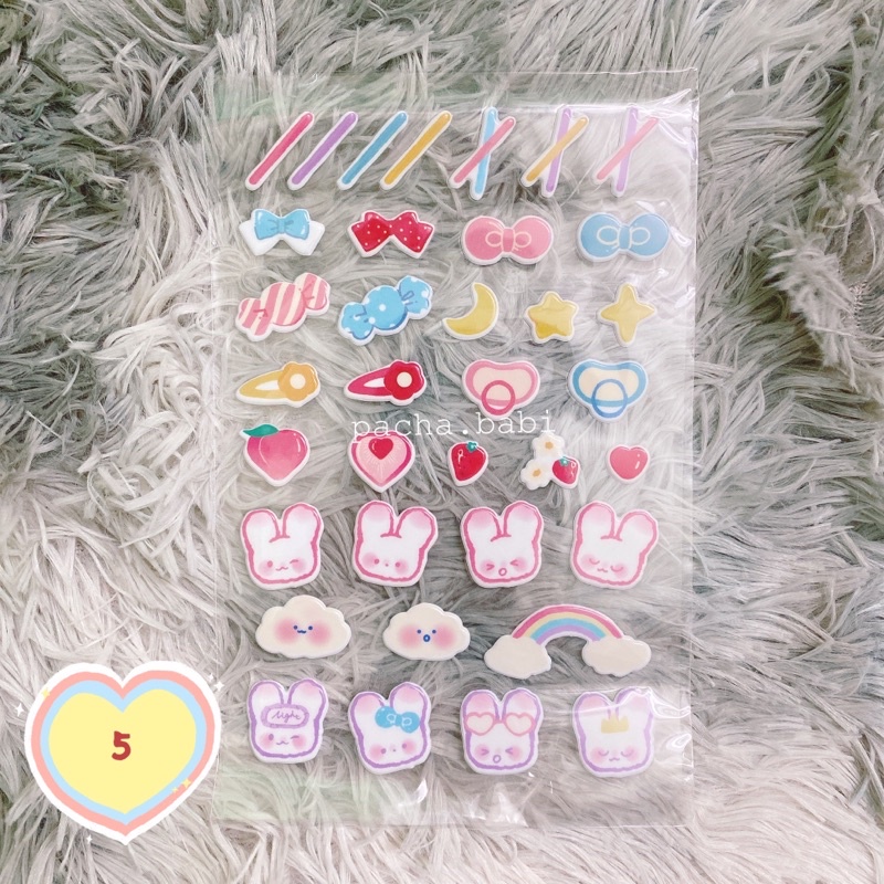 |PHỤ KIỆN CÓ SẴN|Sticker dán má,tóc cho doll 10,15,20cm