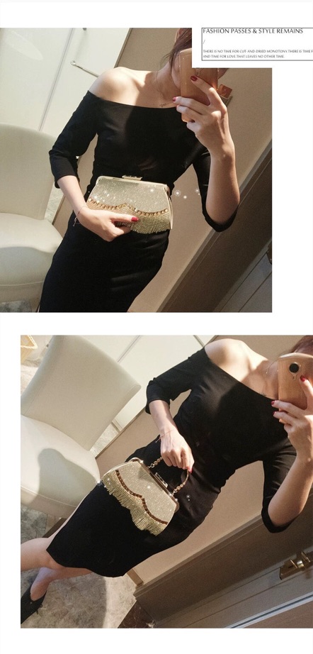 Clutch cầm tay kèm quai xách sang chảnh- ST01