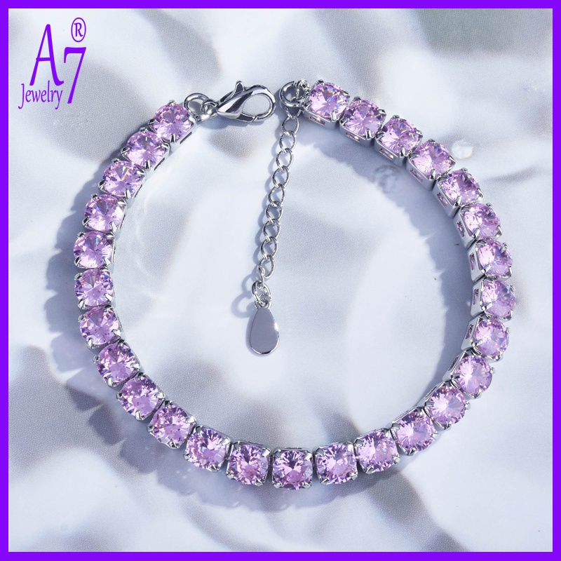 Vòng tay bạc 925 đính đá kim cương sang trọng