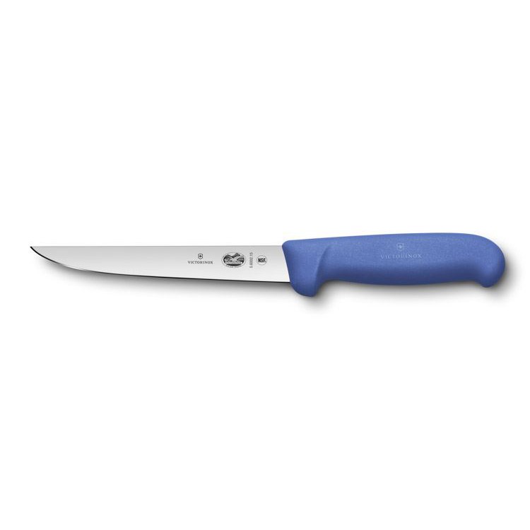 Dao bếp Victorinox Fibrox Straight Wide Blade Boning Knife, Blue, 5.6002.15