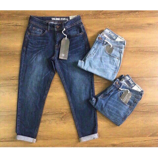 Jean boy xước,trơn và cạp chun