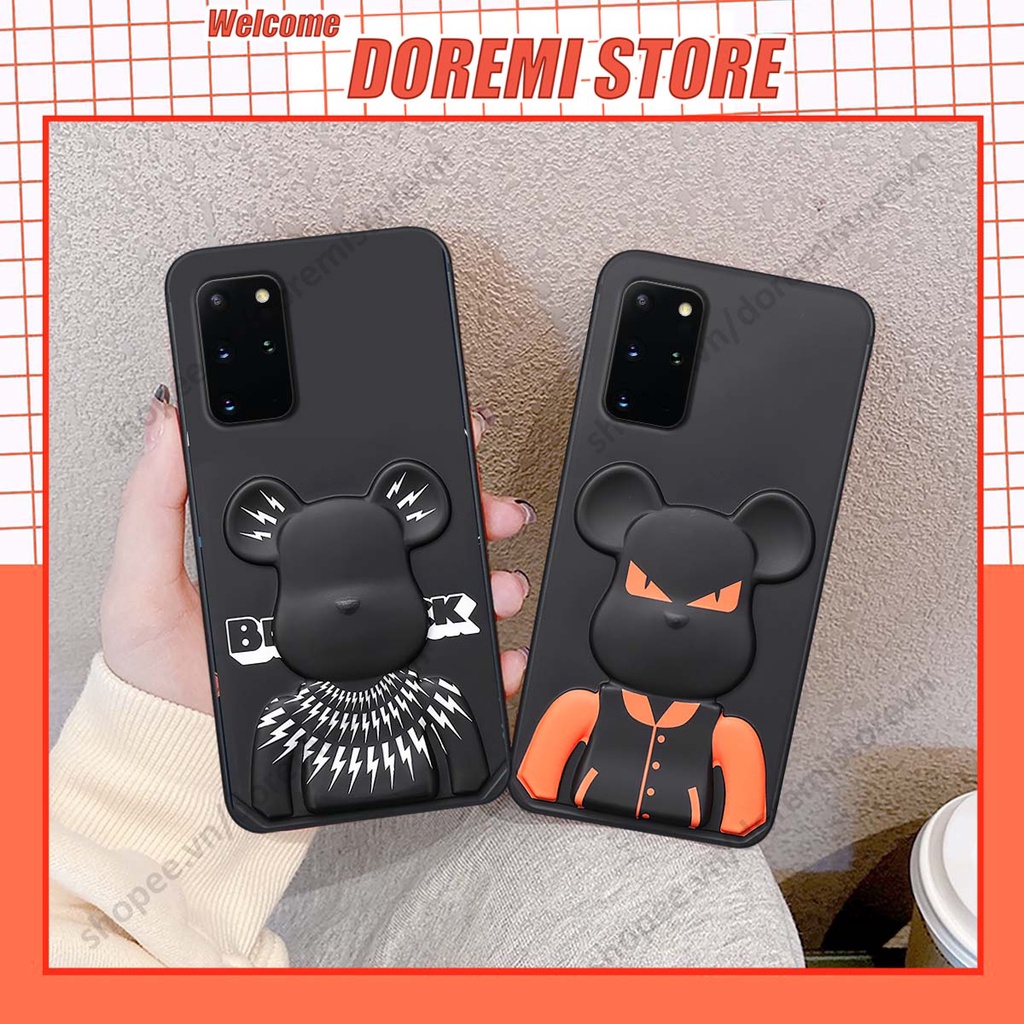 Ốp lưng Samsung S20 / S20 Plus / S20+ hình kaws, kith, bear brick nổi 3D phong cách độc đáo