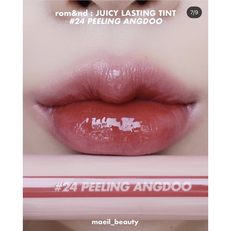 [Màu 22-25]Son tint bóng Romand Juicy Lasting