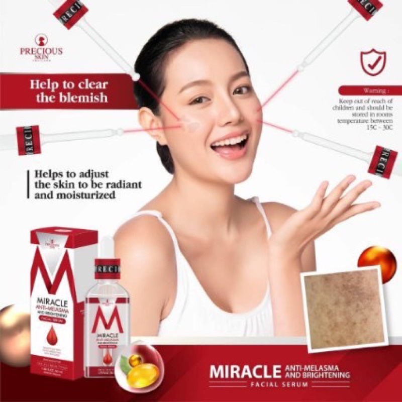 Miracle Anti-Melasma and Brightening Facial Serum giảm ņám dưỡng trắŉg da Thái Lan 50ml