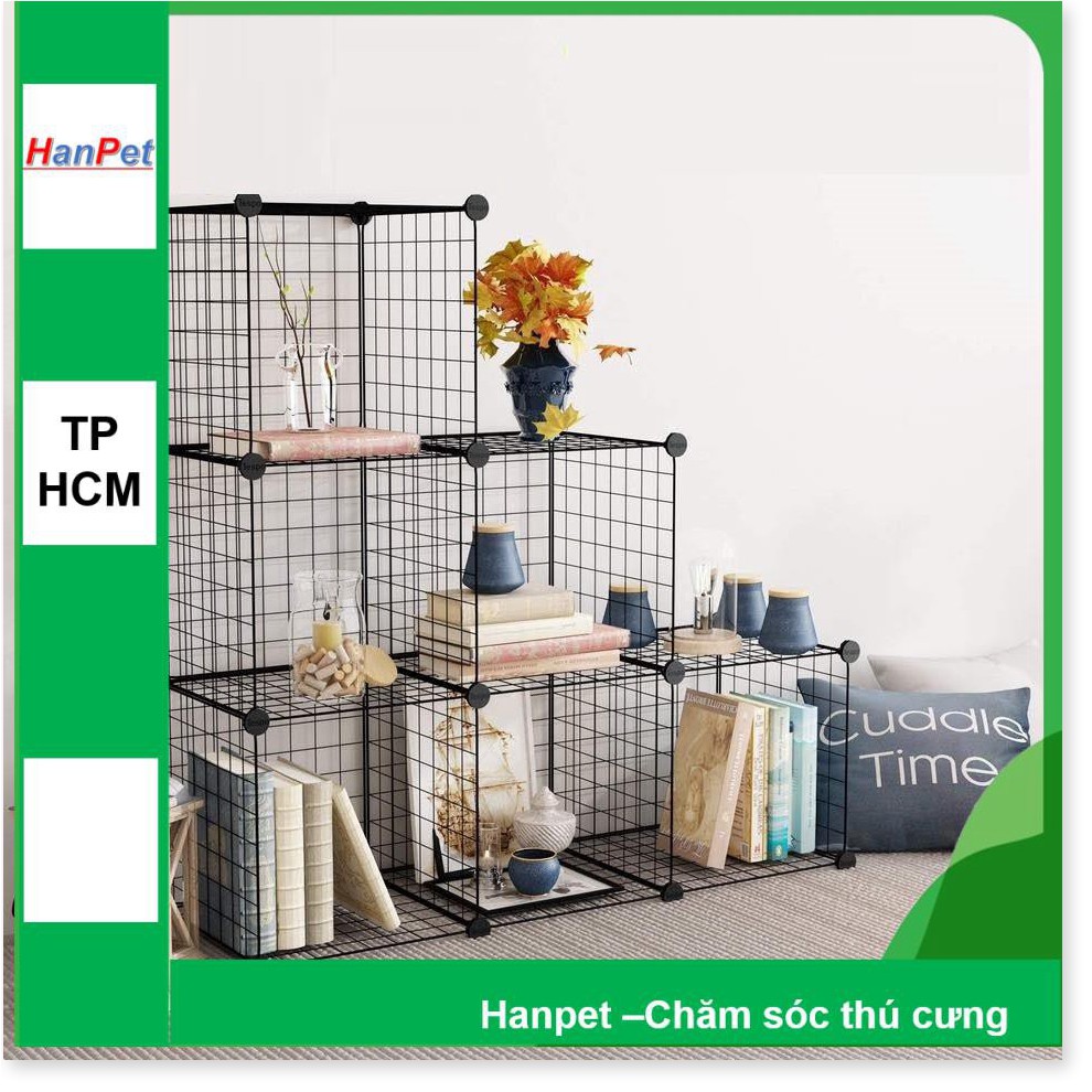 HN HP- Miếng ghép vạn năng 35x35cm - lắp ghép chuồng mèo, quây chó, làm kệ trang trí