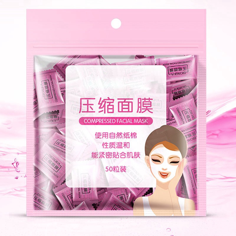 Bộ 50 Mặt Nạ Nén Bằng Vải Không Dệt Tự Nhiên Bioaqua