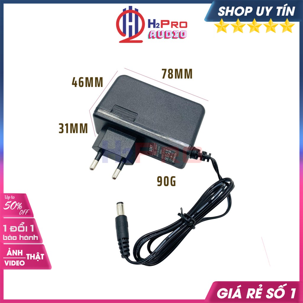 Củ Nguồn 12V 2A, Củ Sạc 12V 2A Chân To 5.5Mm Sony Cao Cấp Cho Camera, Modem Wifi, Tv Box-H2Pro Audio