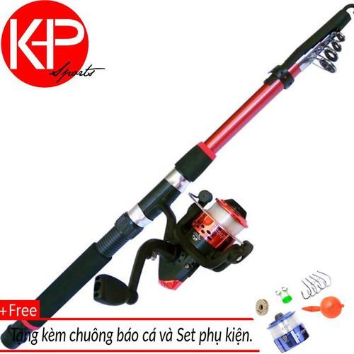 Bộ cần câu 2m4 kèm máy và 100m dây cho người mới tập câu và đầy đủ phụ kiện (Đồ câu chất lượng giá rẻ)