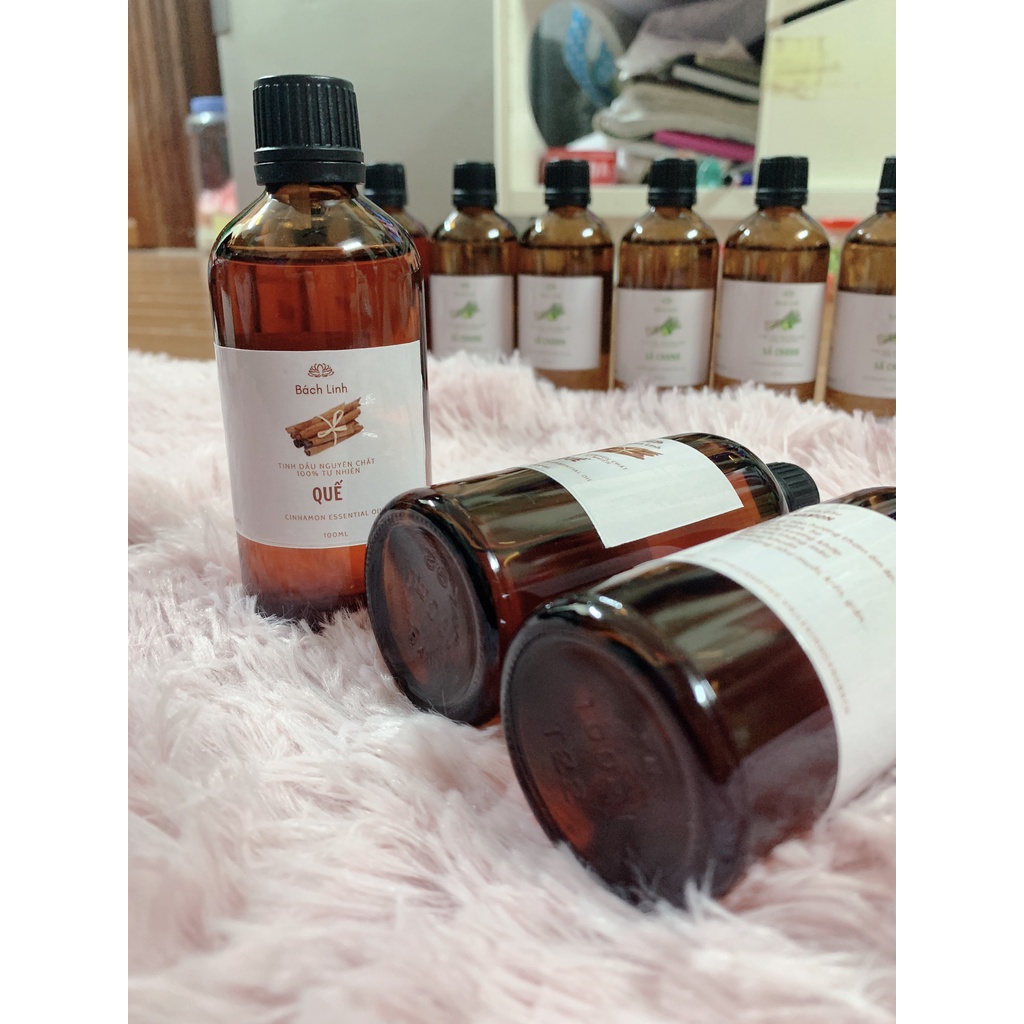 Tinh Dầu Quế 100% Tự Nhiên Lọ 100ml - Tình Dầu Bách Linh Hương Quế