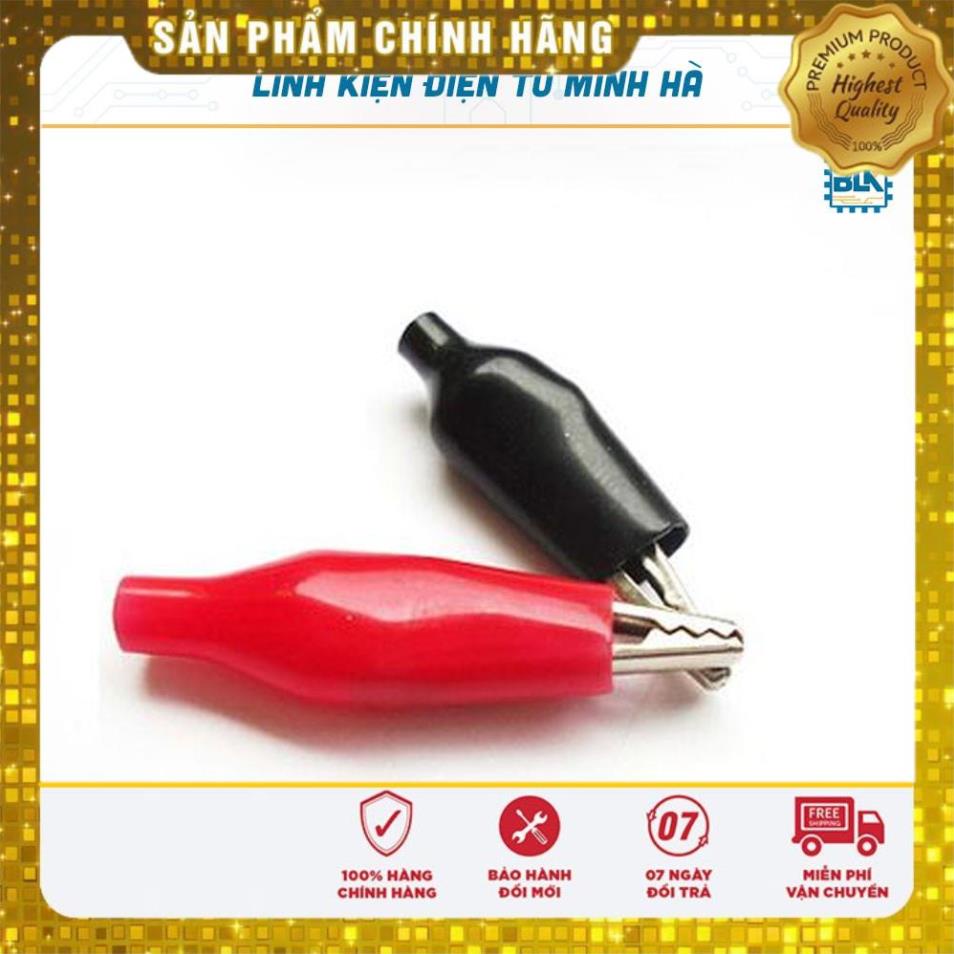 Đầu Kẹp Cá Sấu 2.8CM (1 Cặp đỏ-đen)