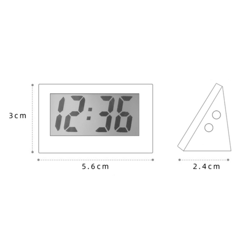 Đồng Hồ Điện Tử Mini Màn Hình Lcd Để Bàn Tiện Dụng