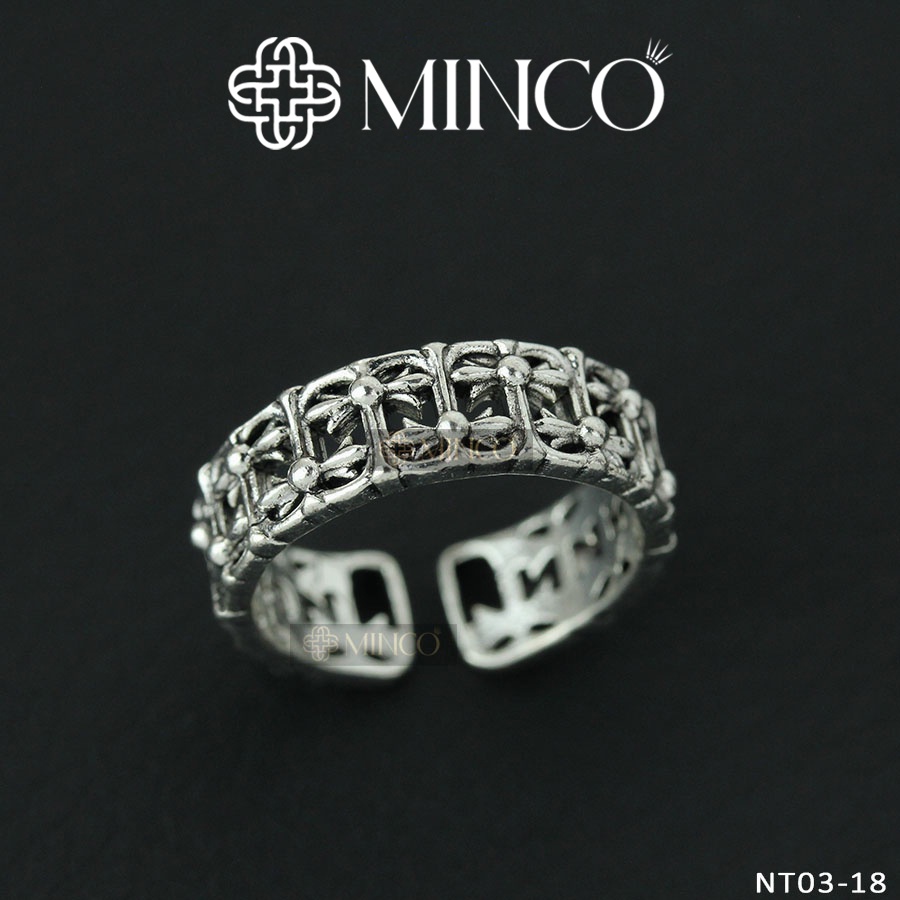 Nhẫn Chrome Heart Freesize Minco Accessories Phong Cách Cá Tính phụ kiện thời trang Dành Cho Nam Nữ NT03
