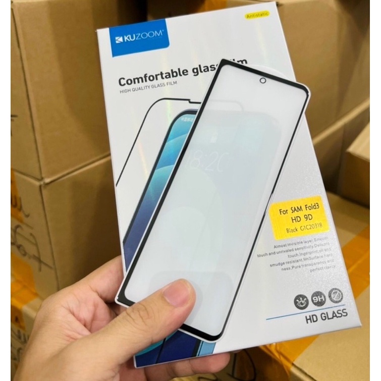 KÍNH CƯỜNG LỰC MẶT TRƯỚC SAMSUNG GALAXY Z FOLD 4 / Z FOLD 3 5G KUZOOM CHÍNH HÃNG