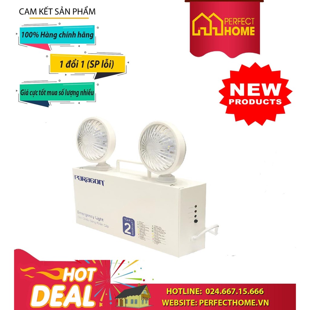 BÃO SALE {Hàng chính hãng} Đèn sạc khẩn cấp Paragon PEMD23SW