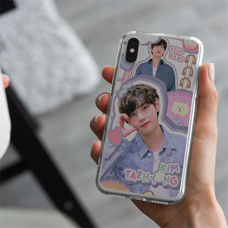 Ốp điện thoại BTS Taehyung your bear cho Iphone 7/7Plus/8/8Plus/X/Xs/Xs Max/11/11 Promax/12/12 Promax BLUTAE0065