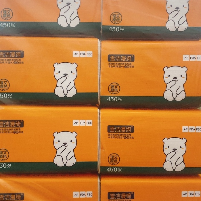 Gói giấy rút vàng gấu trúc siêu mềm, đẹp, giai, tiện lợi