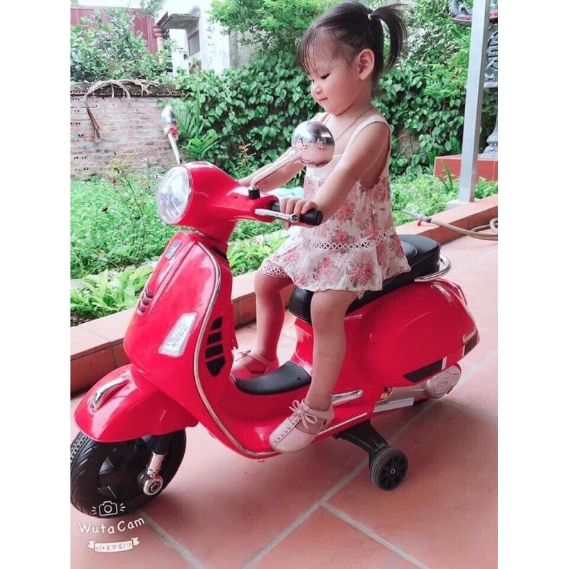 [SP CAO CẤP❤️] Xe máy vespa cho bé Xe máy điện trẻ em sử dụng chân ga đa chức năng