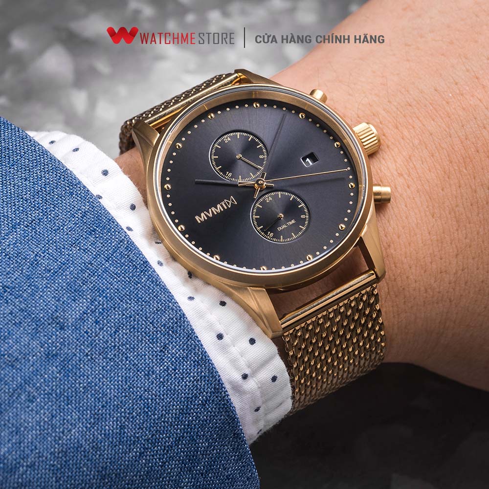 [ ĐẶC BIỆT 18-29.07 - VOUCHER 10%] - Đồng hồ Nam MVMT dây thép không gỉ 42mm - D-MV01-G2