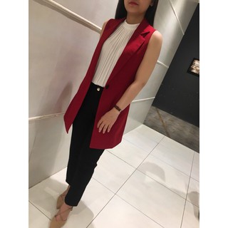 Áo khoác vest nữ sát nách dáng dài - CRKV-0160