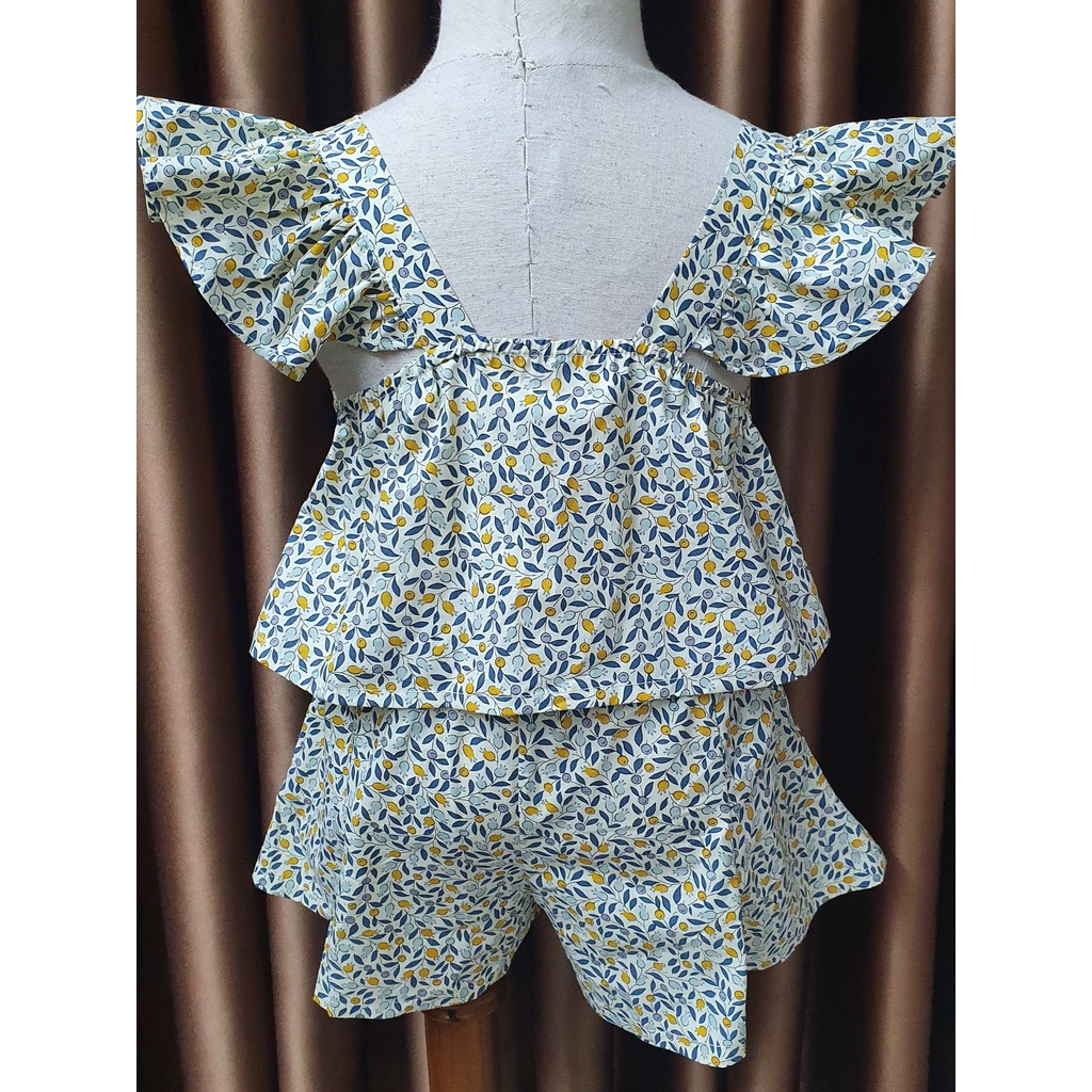 Set áo hai dây sát nách kèm quần olive cho bé gái dễ thương made in Korea thời trang trẻ em Hàn Quốc BABYKOREA