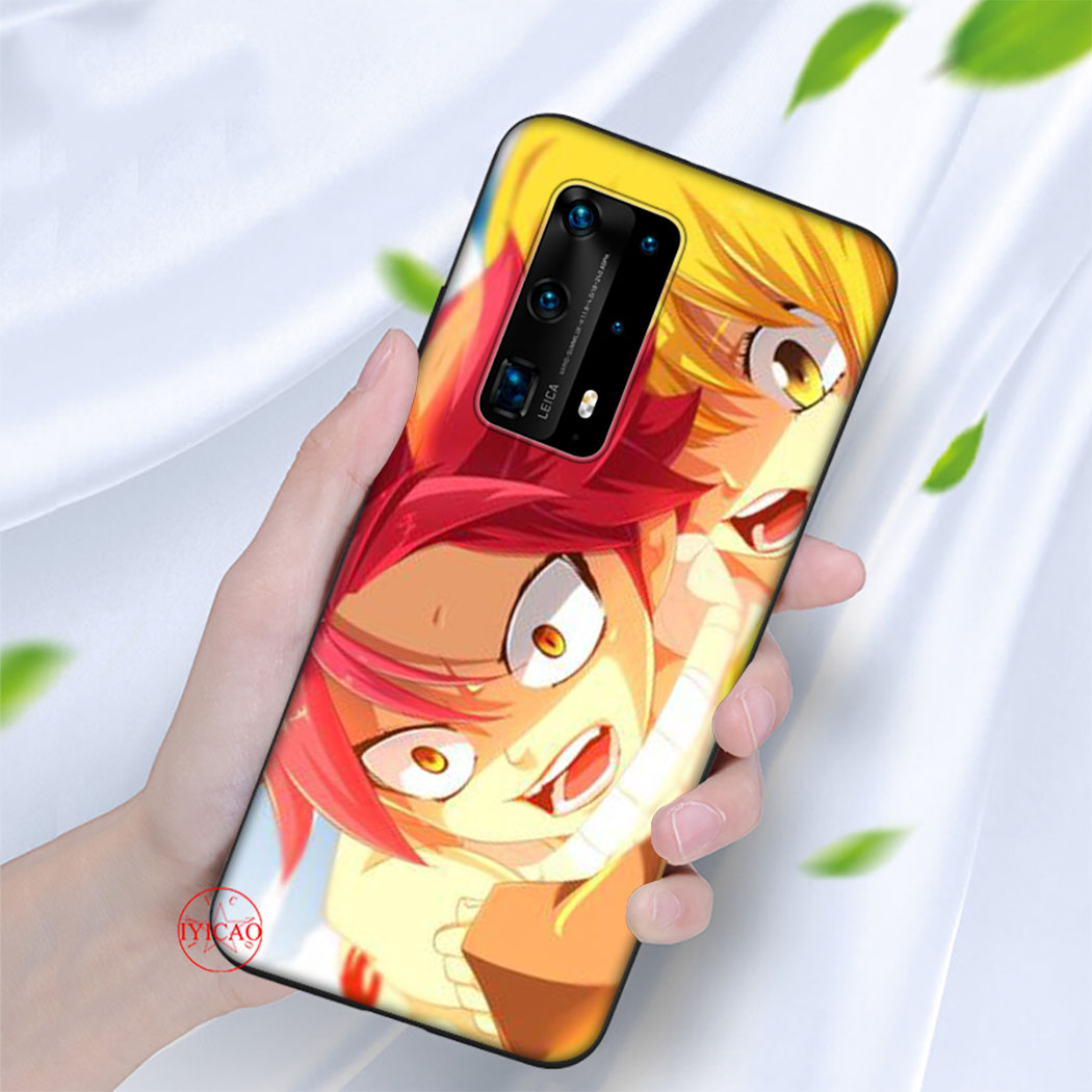 Ốp Điện Thoại Silicon Mềm Hình Fairy Tail Natzu E Lucy Cho Huawei P20 P30 Lite P20 P30 Pro Y7a Y9a P Smart Z 2021