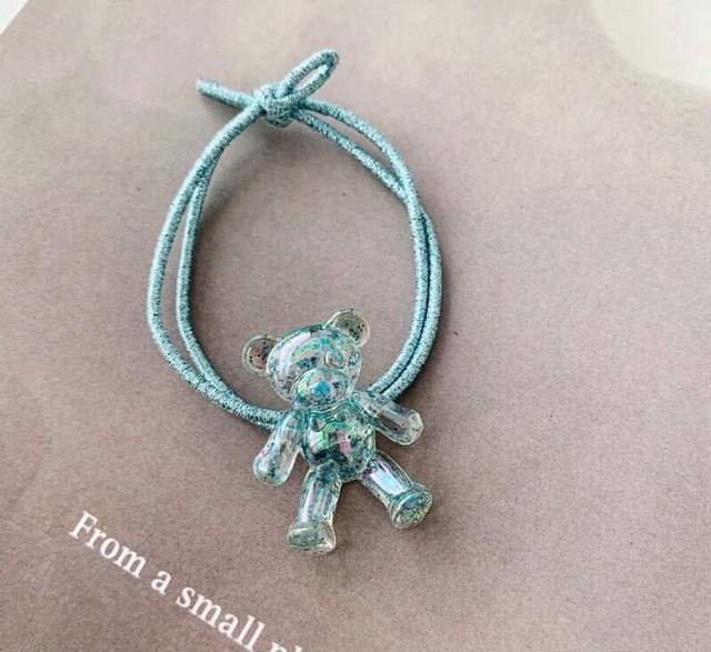 🧸Chun cột tóc gấu nhũ Bling bling
