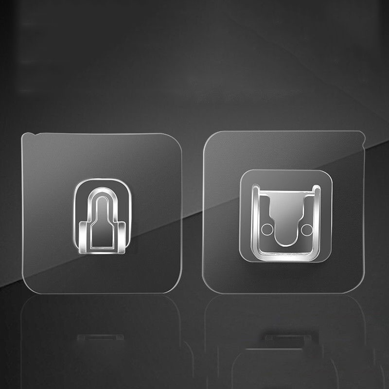 Móc Dán Tường Trong Suốt Không Cần Khoan Chống Nước Tiện Dụng