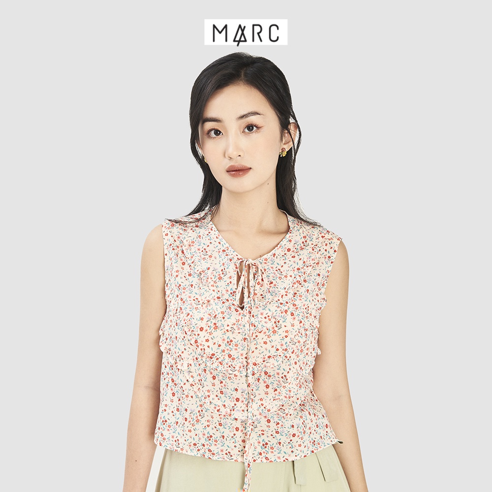 Áo nữ MARC FASHION sát nách cột dây họa tiết hoa FATH0521