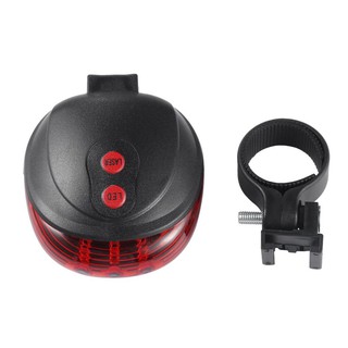 5 Đèn Led Laser Chống Nước Gắn Đuôi Xe Đạp
